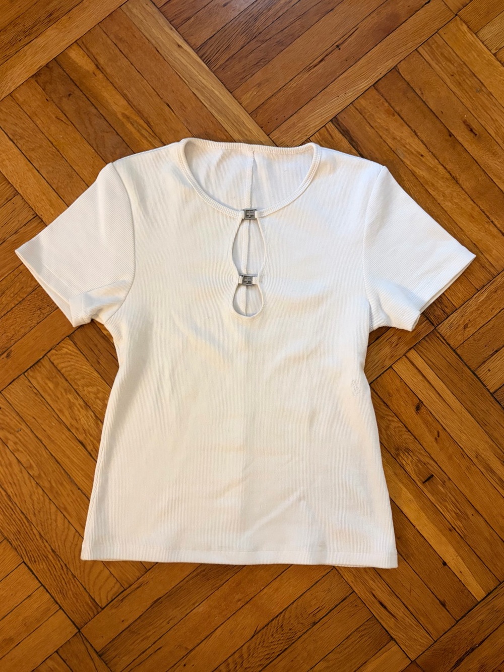 Ksubi White ribbed Tee